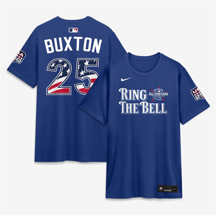 Men's American League #25 Byron Buxton Red 2026 All-Star Game Name & Number T-Shirt